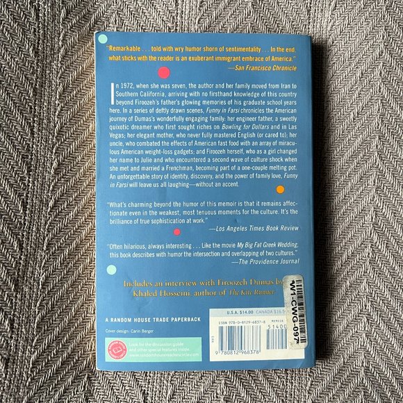 Book Funny in Farsi book NEW YORK TIMES BESTSELLER - Picture 2 of 3